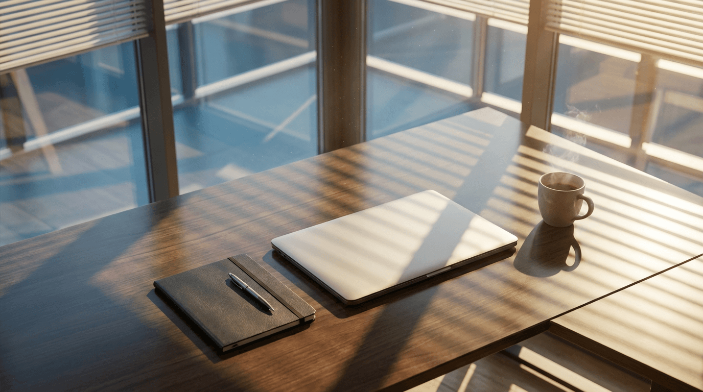 Neatly organized financial documents and calculator on a desk
